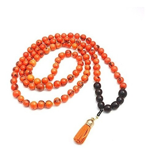 Japa Mala Semilla De Akai Y Jojoba De 1 Cm