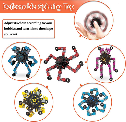 Spinner Robot Antiestres Transformable Fidget 2 Unidades