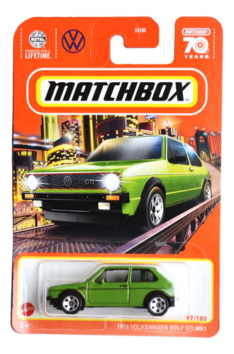 Matchbox Volkswagen Golf Mk1 Clasico Original Coleccion