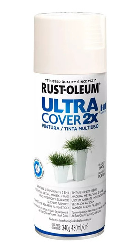 Uc Ultra Cover 2x Rust Oleum Blanco Mate 340g 