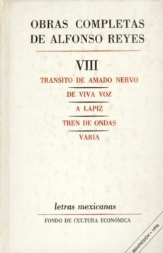 Libro Obras Completas, Viii: Tránsito De Amado Nervo, De Viv