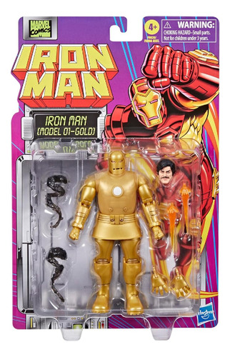 Ironman Hasbro Articulado Estilo Retro Con Accesorios