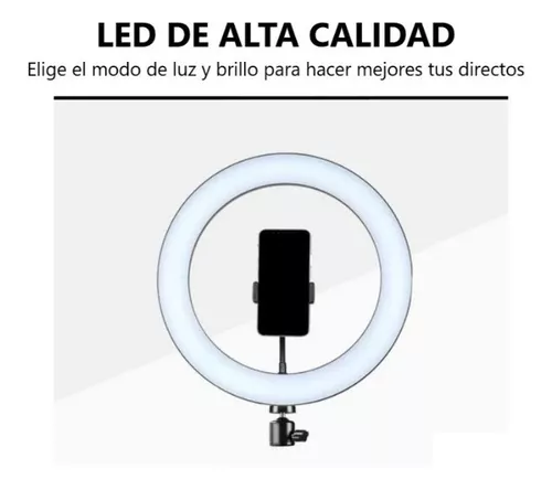 Aro De Luz Led 26cm Soporte Para Celular + Trípode De 2.10m - Reset Store