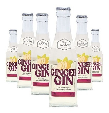 Imagem 1 de 1 de Easy Booze Ginger Gin 200ml ( 6 Unidades )