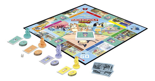 Monopoly Junior: Bluey Edition - Juego De Mesa Para Niños