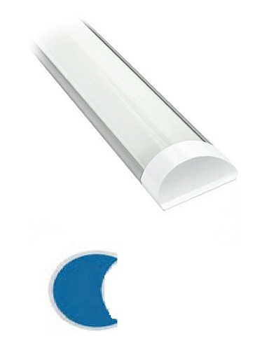 Lampara Integrada Led Antipolvo 2x18w Luz Azul 120cm