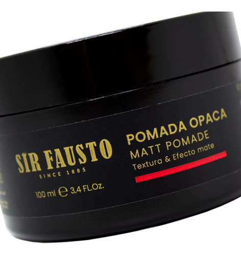 Sir Fausto Men´s Culture Pomada Opaca Barberia 100ml Local