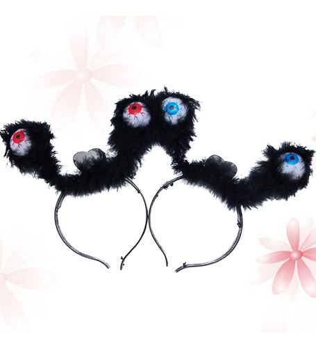 Faixa De Cabelo Luminosa De Halloween, 3 Peças De Cor Aleató