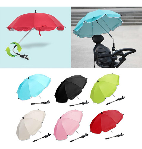 3 Stroller Umbrella With Clamp Lightweight