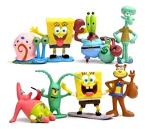Comprar Kit 8 Mini Bonecos Bob Esponja Patrick Sandy Lula Molusco