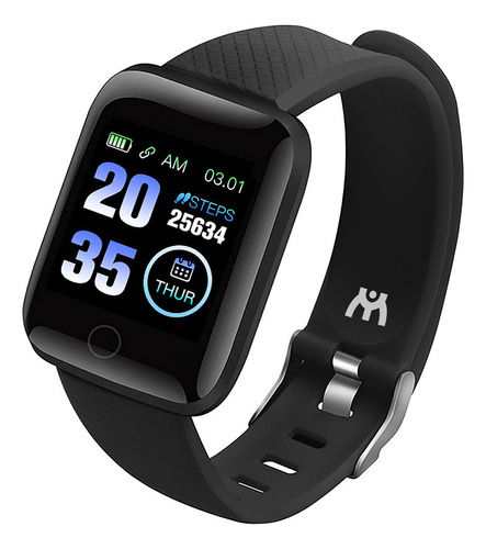 Reloj Inteligente Pulsera Deportiva Smart Band 116 Plus Caja Negro