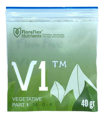 Imagen 1 de 4 de Nutrientes Fertilizantes Minerales Veg V1 Flora Flex 40g