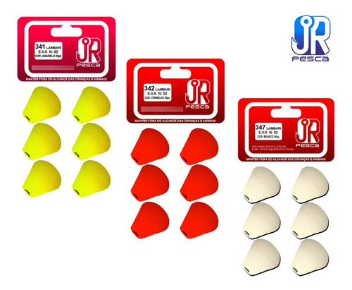 Boia Guia Lambari 100% Eva Jr Pesca (6 Peças) - Várias Cores