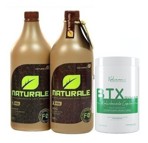 Escova Progressiva Naturale Sem Formol 1litr +btx Quiabo 1kg