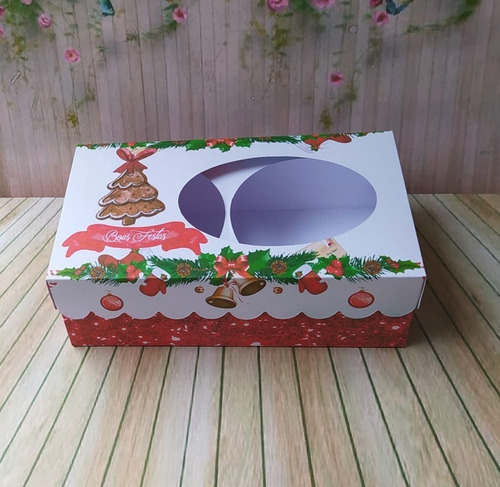 Imagem 3 de 4 de 10 Caixa Lembrança Para 2 Sabonetes Tipo Natura Feliz Natal