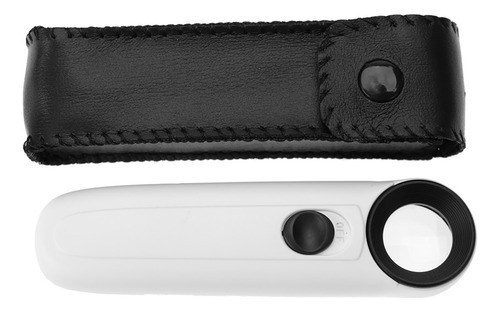 Lupa Portátil Mg6b-1b 40 Vezes Mg6b-1b 40x Led