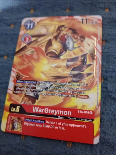 Wargreymon - Battle Of Omni (bt5 Carta Tcg Digimon Brillante