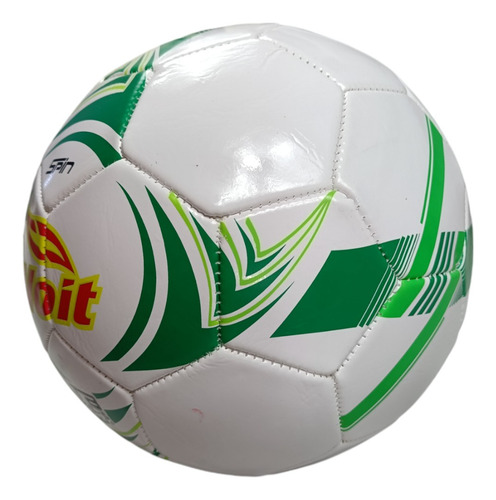 Balon De Futbol Voit #5 Spin Green Color Blanco