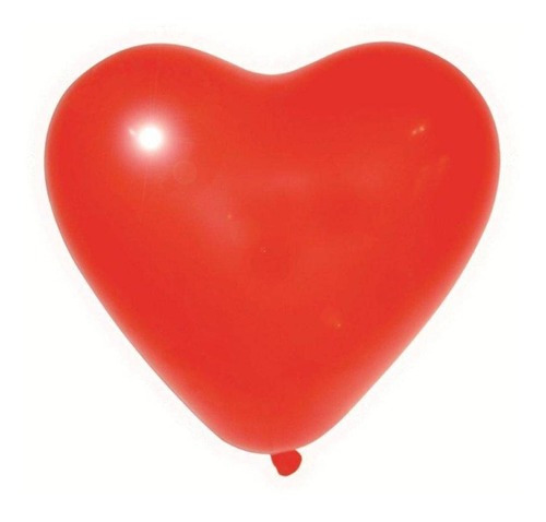 Bexiga Balões Namorados Coração Nº 6 Vermelho - 50 Unid