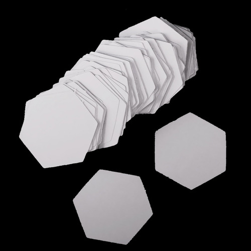hexagonal papel Quilting Plantilla Para Patchwork Costura Artesanía 79mm 100 un 