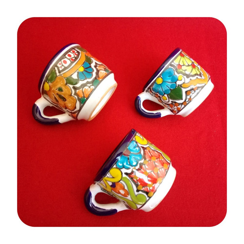 Imagen 4 de 4 de 50 Velas De Talavera Poblana Tarrito 6 Cm Mejor Precio Vls