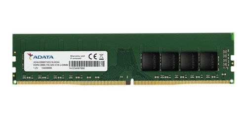 Memoria Ram Adata 4gb Ddr4 Pc 2666 Mhz Blister Megasoft