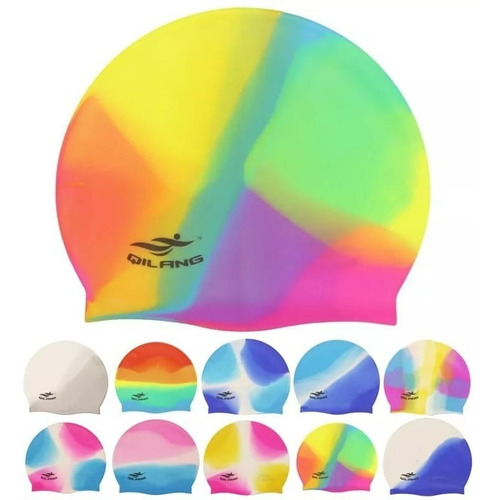 Set Natación Premium Gorro Silicona + Lentes