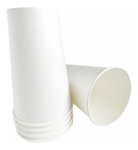 50 Vasos Desechables Biodegradables 12 Oz Papel Pla