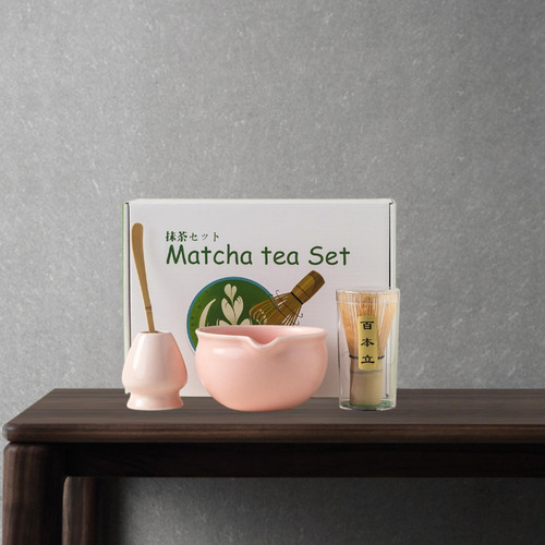 4x Matcha Set De Té Japonesa Moderna Elegante Hecha A Rosa