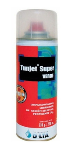 Tunjet Super Verde Limpiacontactos 440cc Lubricante Delta