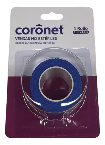 Venda Autoadherente Coronet 5 Cm. X 4,5 Mts. Blister X Un.