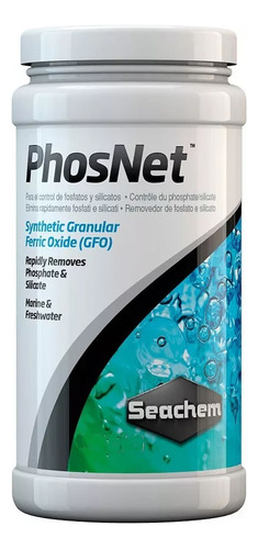 Eliminador completo de fosfatos y silicatos Seachem Phosnet, 250 ml