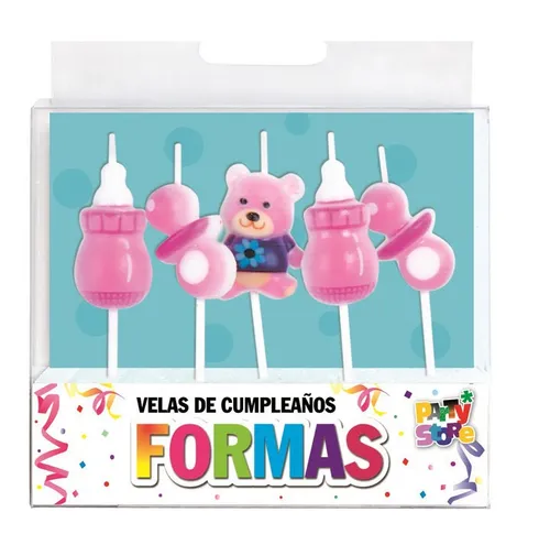 comprar Velas Formas - Set Mi 1er Añito Nena X 5 Piezas