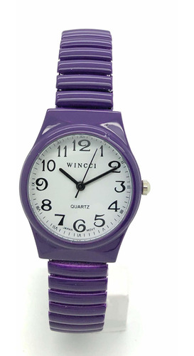 Reloj Mujer Wincci 1313 Cuarzo 27mm Pulso Morado