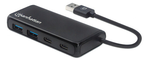 Hub 2 Puertos Usb A Y 2 Ptos Usb C Para Usb 3.2 Manhattan