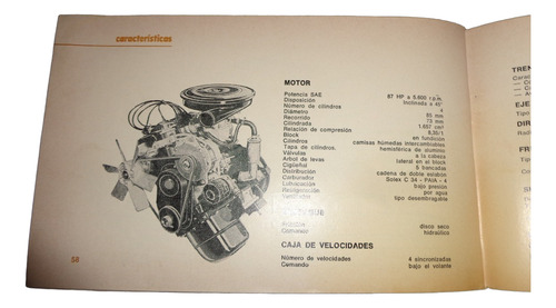 Peugeot 504 1972 Manual Original (Usado)