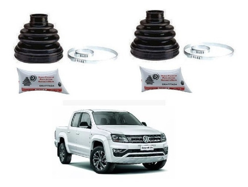 Kit 2 Coifa Homocinética Eixo Lado Roda Amarok 4x4 3.0 2013