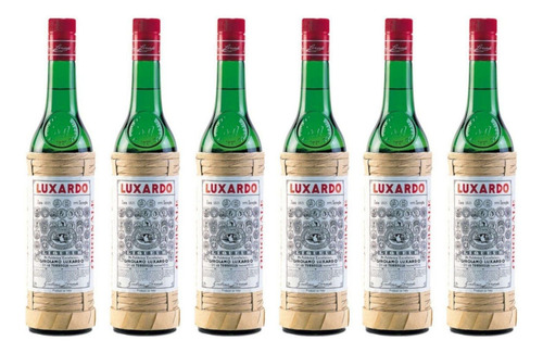 Pack De 6 Licor Luxardo Maraschino Cerezas 700 Ml