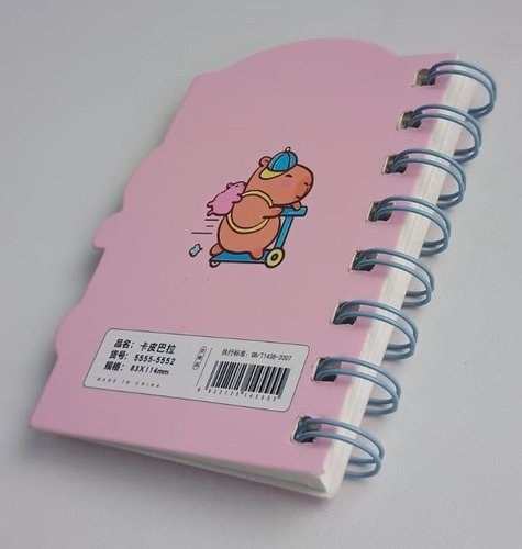 Libreta Capibara Con Relieve Mini Libreta