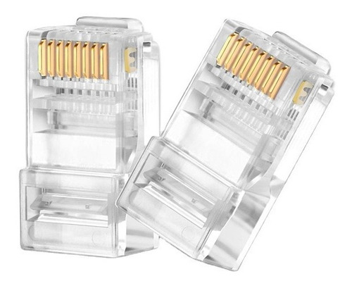 Conector Modular Utp Cat6 Rj45, 8p8c, Rj45, 100 Unidades