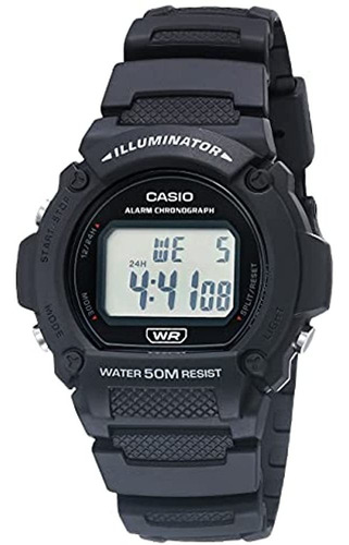 Reloj Deportivo De Cuarzo Casio Con Correa De Resina, Negro,