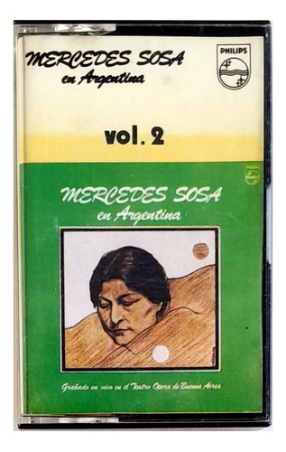  Casete  Oka Mercedes Sosa En Argentina  Vol 2 Oka  (Reacondicionado)