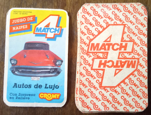 32 Cartas Autos De Lujo Match 4 Cromy Dec.'80 Falta C2 Y C4