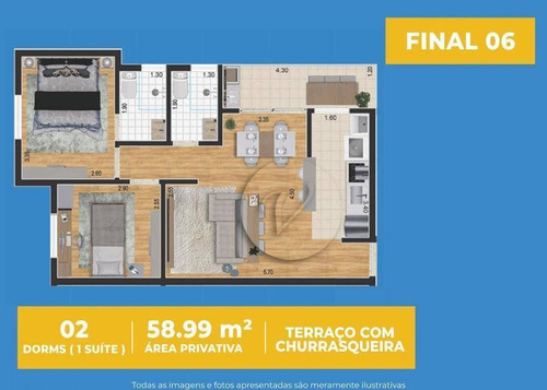 Imagem 10 de 14 de Apartamento À Venda, 57 M² Por R$ 325.000,00 - Vila Metalúrgica - Santo André/sp - Ap10283