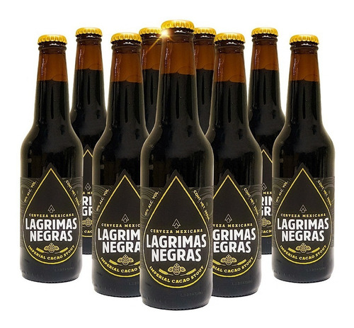 12 Pack Cerveza Lagrimas Negras Imperial Cacao Stout