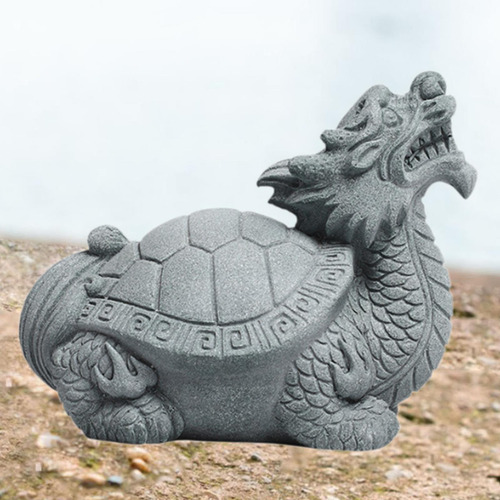 Turtle Tea Pet Ornaments Figuras De Tortuga De Dragón M