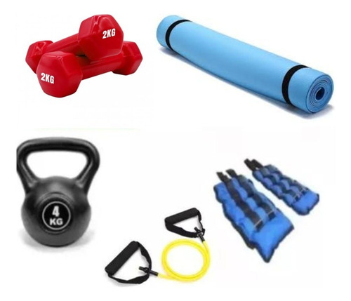 Kit Ejercicio Gym- Fitness Combo 5 -mym Ventas