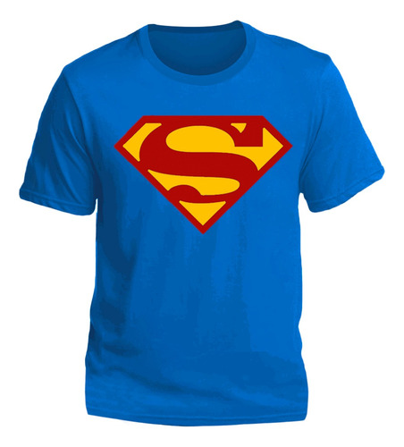 Remeras Superman Niños Simbolo Clasico Comic Superheroe