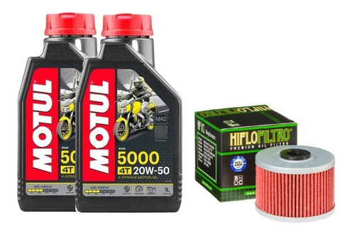 Kit Service Honda Facon Nx 400 Aceite Motul 5000 Semi Gaona