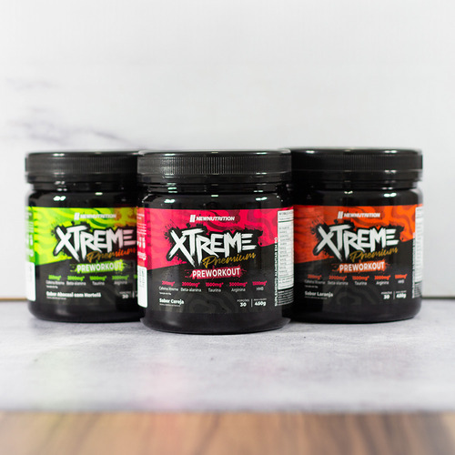 Pré Treino Xtreme Premium 450g Sabor Abacaxi Com Hortelã